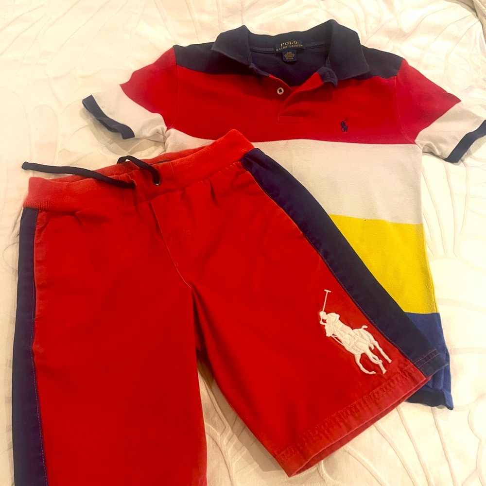 Ralph Lauren shirt and short ensemble